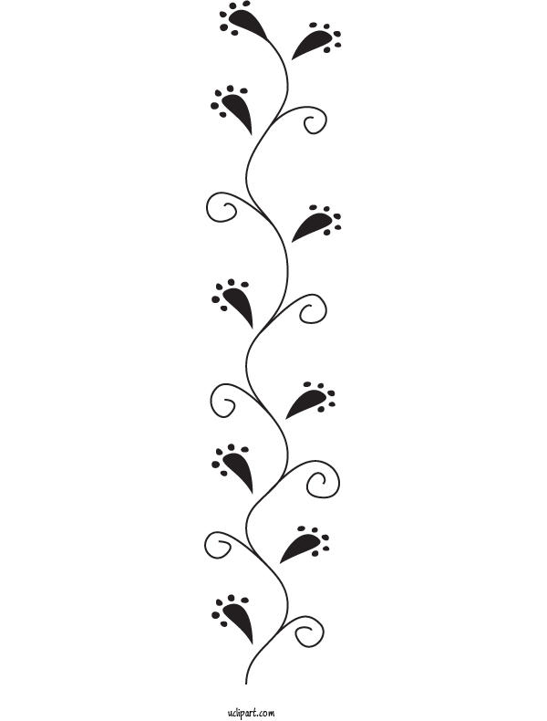 Free Flowers Twig Plant Stem Meter For Flower Clipart Clipart Transparent Background