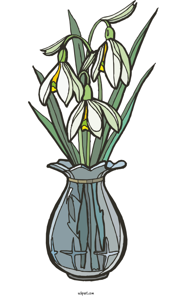 Free Flowers Snowdrop Flower Design For Flower Clipart Clipart Transparent Background