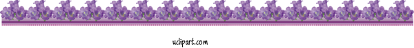 Free Flowers Design Purple Meter For Flower Clipart Clipart Transparent Background