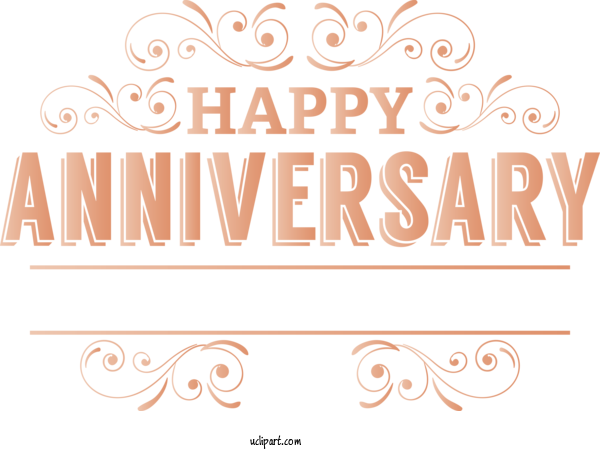 Free Occasions Logo Font Meter For Anniversary Clipart Transparent Background