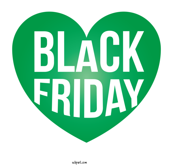 Free Holidays Logo Font Green For Black Friday Clipart Transparent Background
