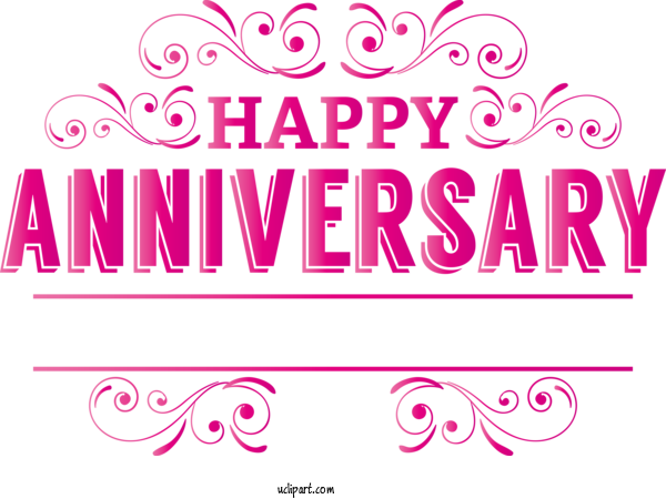 Free Occasions Logo Meter Line For Anniversary Clipart Transparent Background