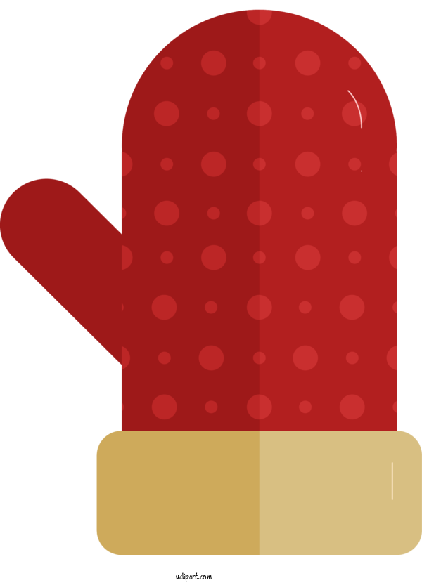 Free Holidays Glove Mitten Polka Dot For Christmas Clipart Transparent Background
