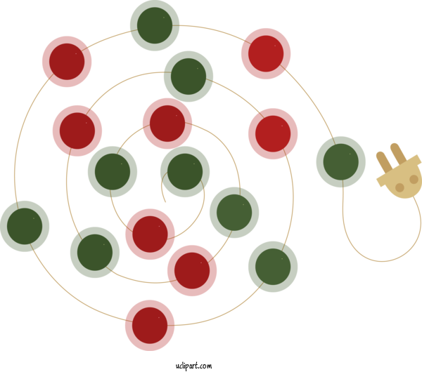 Free Holidays Pattern Circle Design For Christmas Clipart Transparent Background