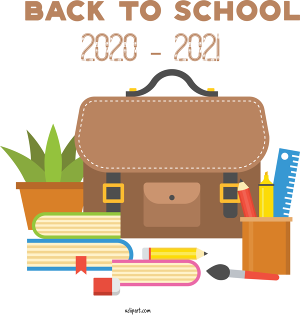 Free School Icon School Flat Design For Back To School Clipart Transparent Background