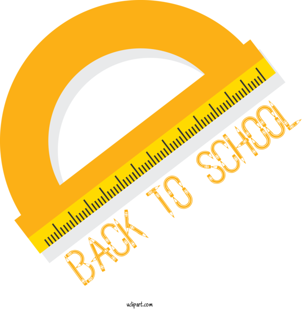 Free School Logo Angle Meter For Back To School Clipart Transparent Background