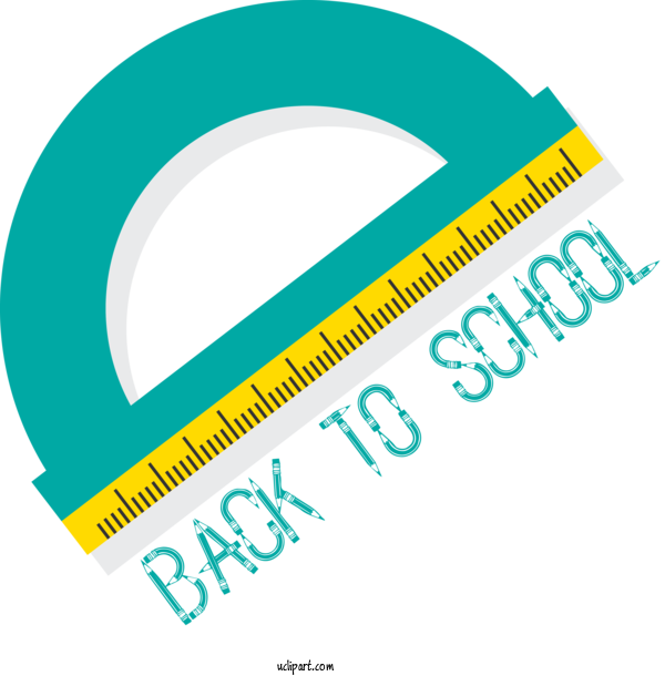 Free School Logo Font Angle For Back To School Clipart Transparent Background