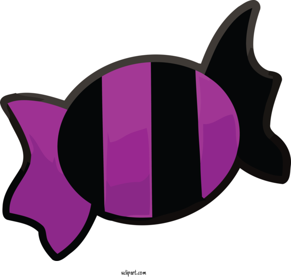 Free Holidays Fish Meter Purple For Halloween Clipart Transparent Background
