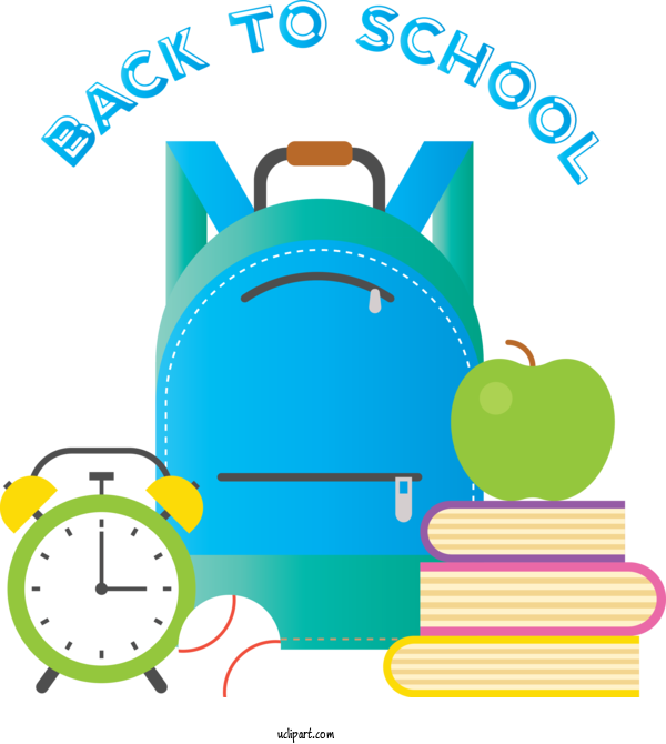 Free School Cartoon Meter Green For Back To School Clipart Transparent Background