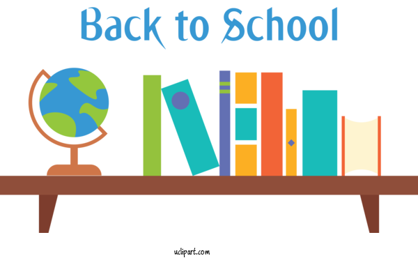 Free School Bookcase Shelf Design For Back To School Clipart Transparent Background