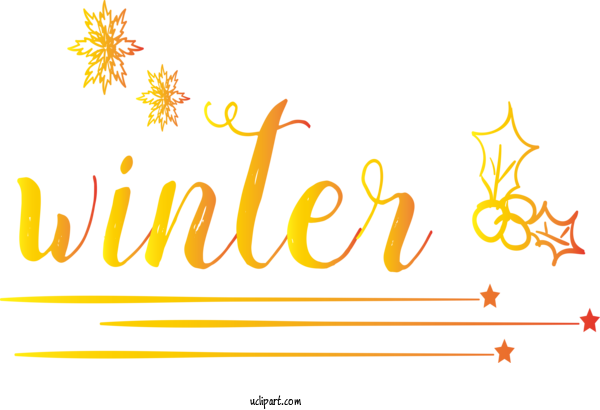 Free Nature Logo Yellow Meter For Winter Clipart Transparent Background