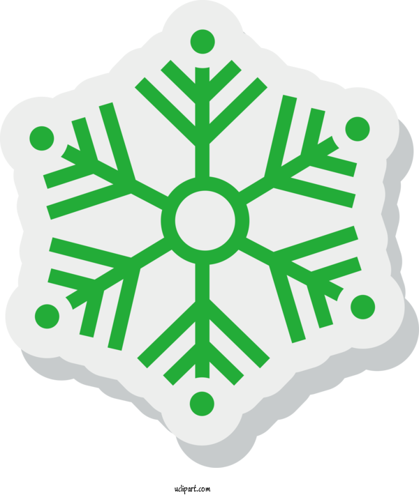 Free Nature Logo Snowflake Icon For Winter Clipart Transparent Background