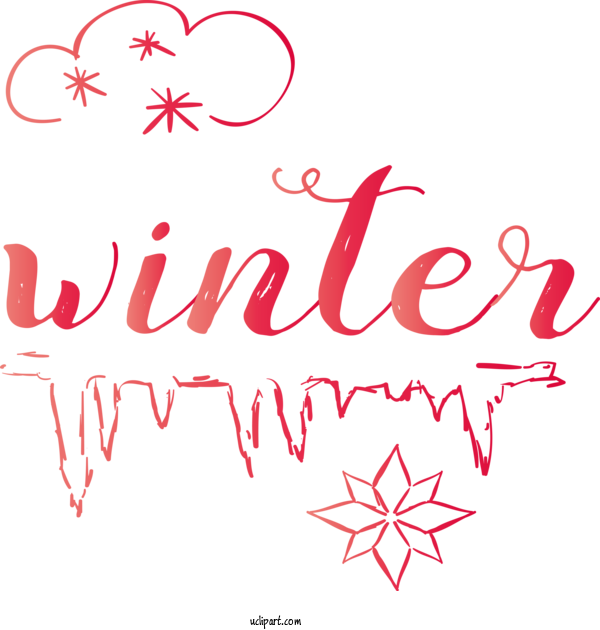 Free Nature Logo Design Calligraphy For Winter Clipart Transparent Background