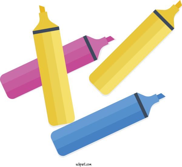 Free School Angle Line Yellow For School Supplies Clipart Transparent Background