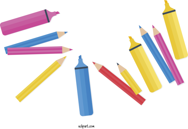Free School Writing Implement Pen Angle For School Supplies Clipart Transparent Background