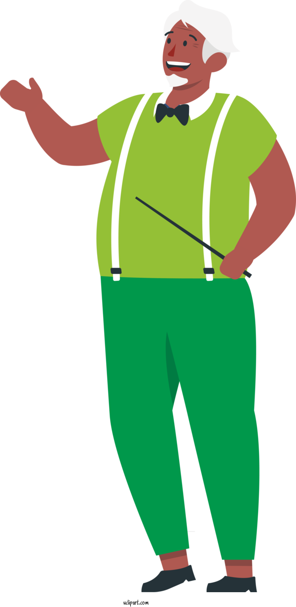 Free Occupations Headgear Character Green For Teacher Clipart Transparent Background