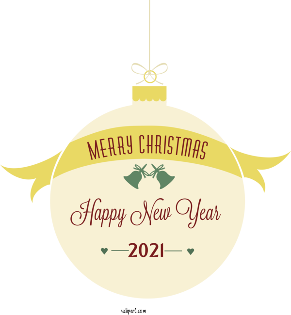 Free Holidays Christmas Ornament Logo Label.m For New Year Clipart Transparent Background