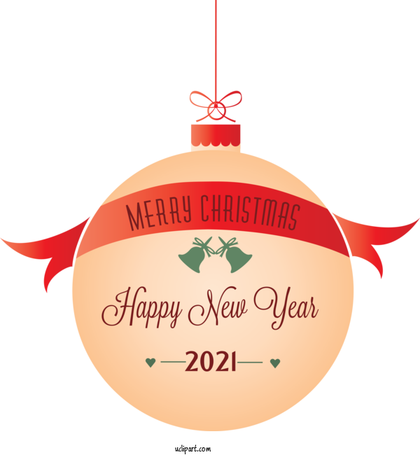 Free Holidays Christmas Ornament Christmas Day New Year For New Year Clipart Transparent Background