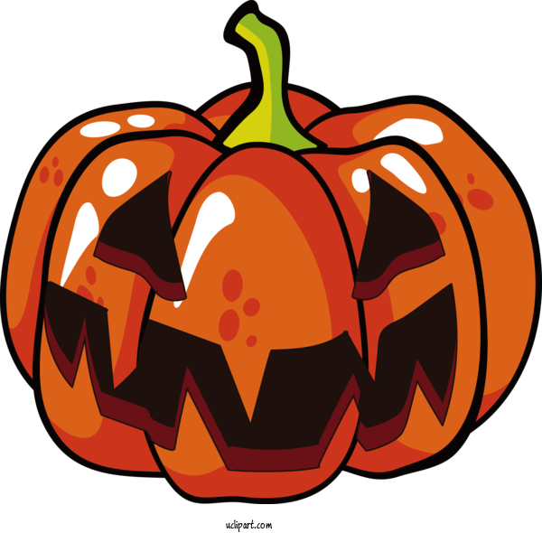 Free Holidays Jack O' Lantern Pumpkin Lantern For Halloween Clipart Transparent Background