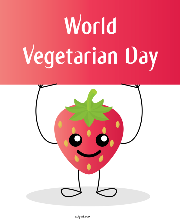 Free Holidays Flower Design Text For World Vegetarian Day Clipart Transparent Background