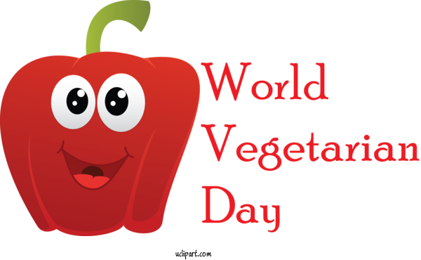 Free Holidays Logo Tooth Character For World Vegetarian Day Clipart Transparent Background