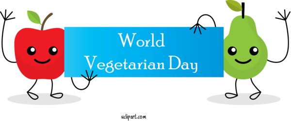 Free Holidays Design World Meter For World Vegetarian Day Clipart Transparent Background