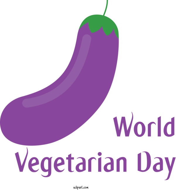 Free Holidays Produce Purple Meter For World Vegetarian Day Clipart Transparent Background