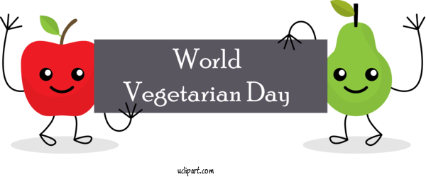 Free Holidays Meter Design Flower For World Vegetarian Day Clipart Transparent Background