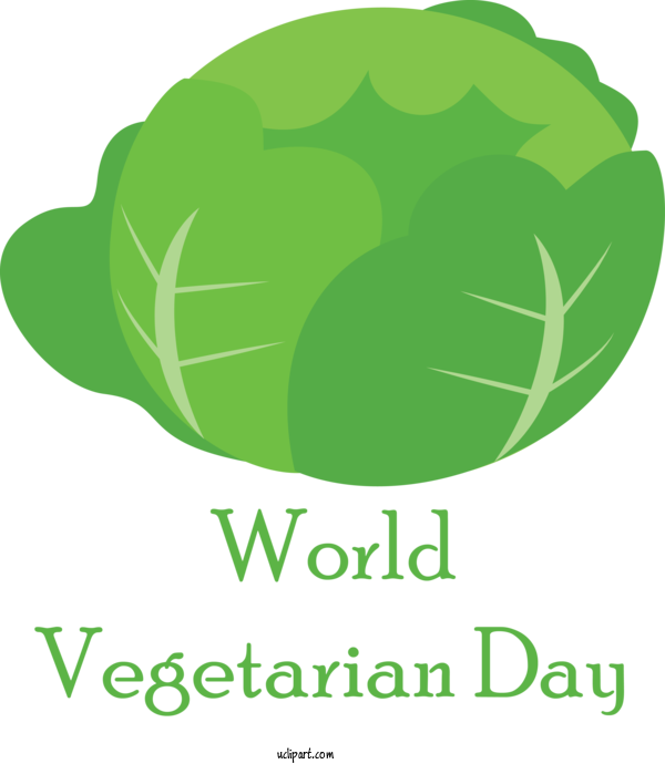 Free Holidays Leaf Vegetable Plant Stem Leaf For World Vegetarian Day Clipart Transparent Background