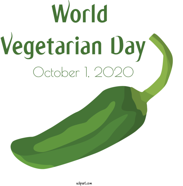 Free Holidays Vegetable Green Meter For World Vegetarian Day Clipart Transparent Background