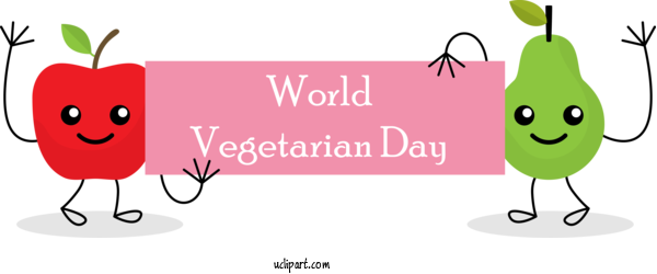 Free Holidays World Design Meter For World Vegetarian Day Clipart Transparent Background