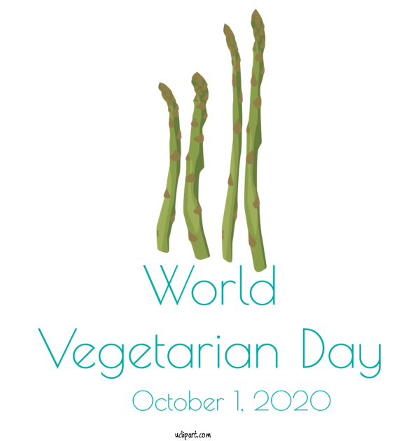 Free Holidays Logo Font Tree For World Vegetarian Day Clipart Transparent Background