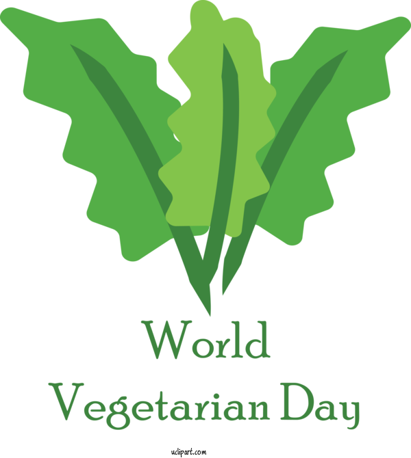 Free Holidays Logo Leaf Criminal Justice For World Vegetarian Day Clipart Transparent Background