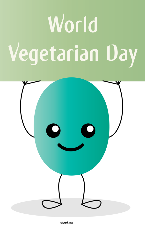 Free Holidays Plants Line Green For World Vegetarian Day Clipart Transparent Background