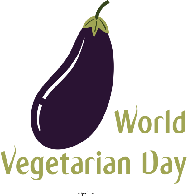 Free Holidays Logo Natural Foods Font For World Vegetarian Day Clipart Transparent Background