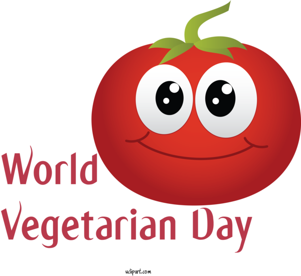 Free Holidays Logo Smiley Meter For World Vegetarian Day Clipart Transparent Background