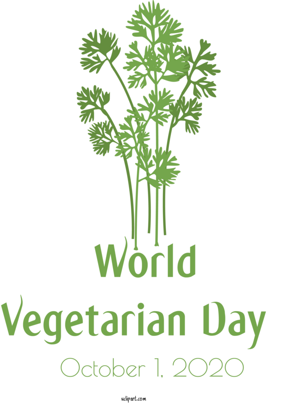 Free Holidays Plant Stem Leaf Leaf Vegetable For World Vegetarian Day Clipart Transparent Background