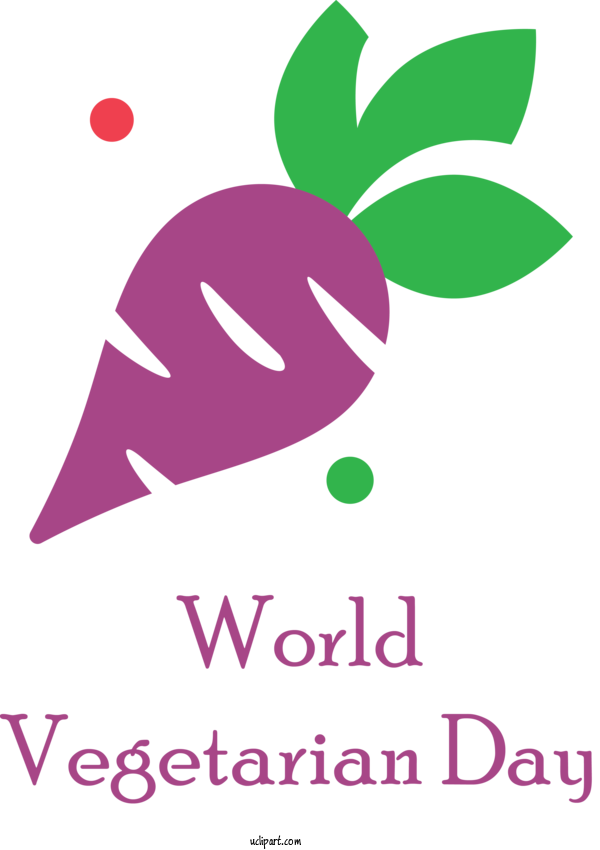 Free Holidays Logo Meter Design For World Vegetarian Day Clipart Transparent Background