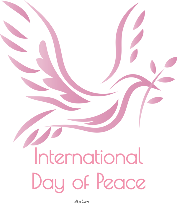 Free Holidays Design Logo Floral Design For World Peace Day Clipart Transparent Background
