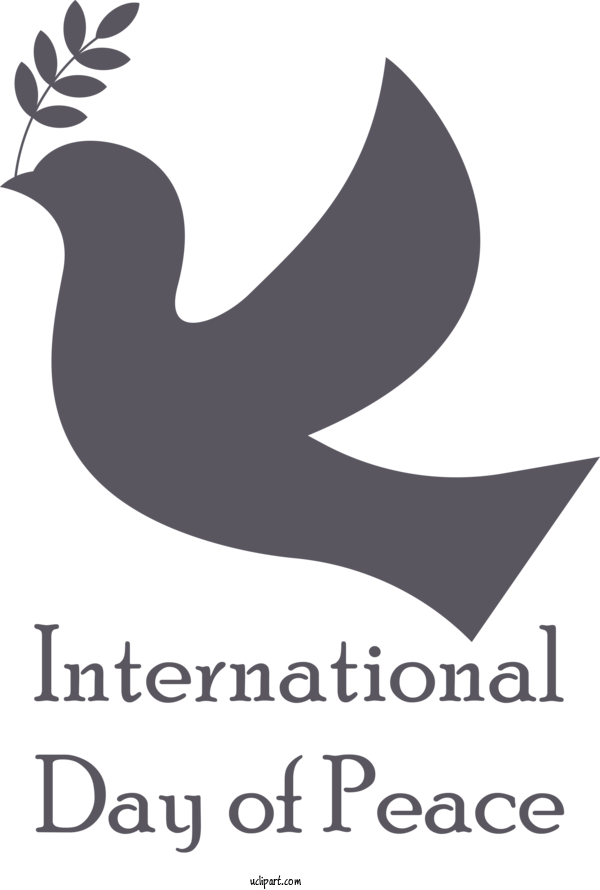 Free Holidays Logo Beak Design For World Peace Day Clipart Transparent Background
