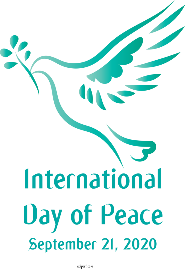 Free Holidays Beak Logo Black And White For World Peace Day Clipart Transparent Background