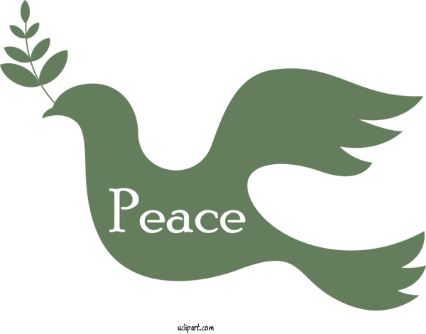 Free Holidays Beak Logo Chicken For World Peace Day Clipart Transparent Background
