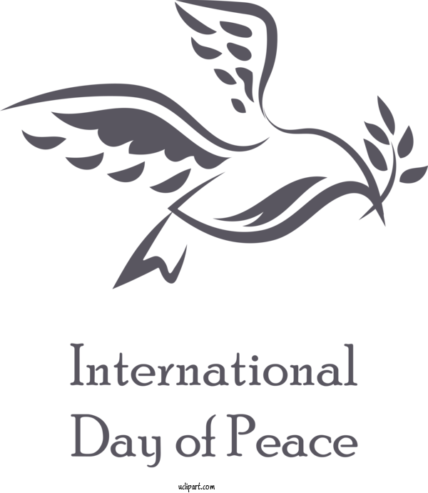 Free Holidays Logo Design Calligraphy For World Peace Day Clipart Transparent Background