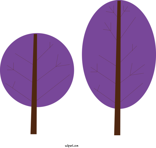 Free Nature Leaf Purple Pattern For Tree Clipart Transparent Background