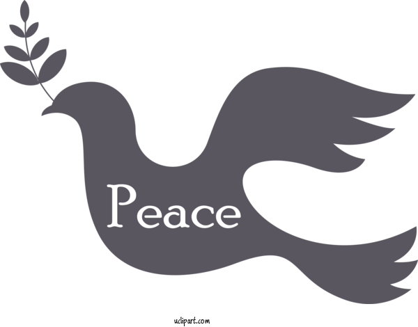 Free Holidays Chicken Logo Font For World Peace Day Clipart Transparent Background