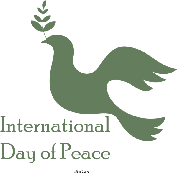Free Holidays Chicken Logo Flora For World Peace Day Clipart Transparent Background