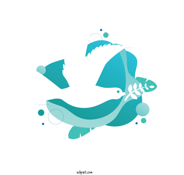 Free Holidays Logo Text Cetaceans For World Peace Day Clipart Transparent Background