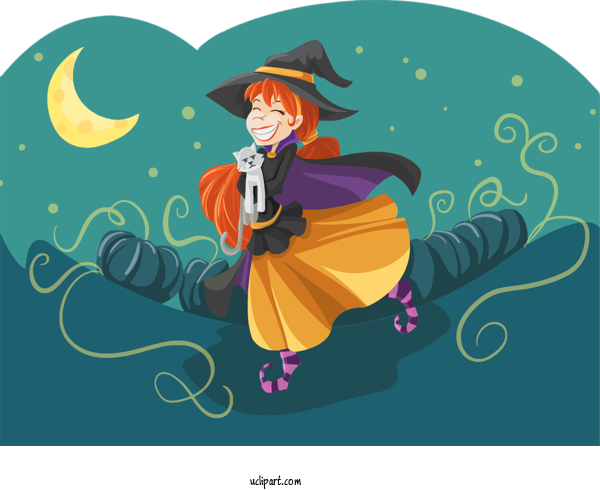 Free Holidays Witchcraft Magic Royalty Free For Halloween Clipart Transparent Background