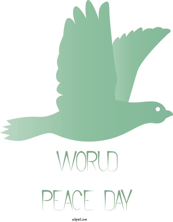 Free Holidays Duck Logo Green For World Peace Day Clipart Transparent Background