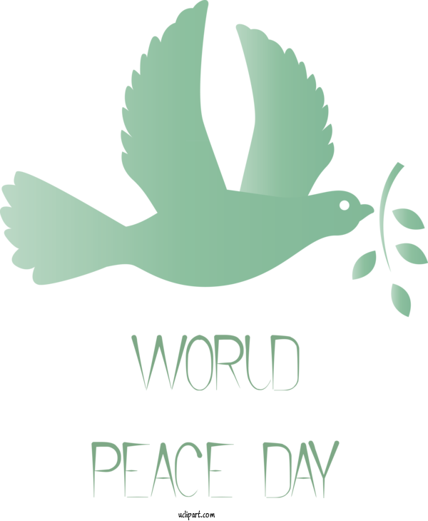 Free Holidays Logo Beak Birds For World Peace Day Clipart Transparent Background